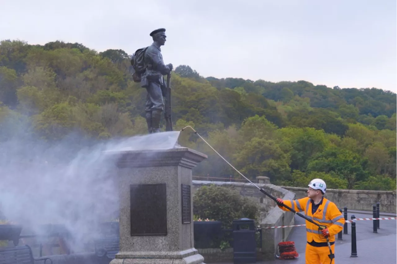 Telford and Wrekin war memorials given spruce-up ahead of Remembrance