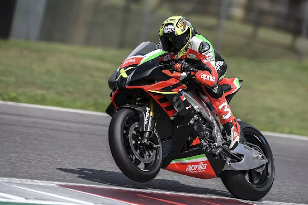 Die Aprilia RSV4 X bereitet Max Biaggi (48) Schmerzen