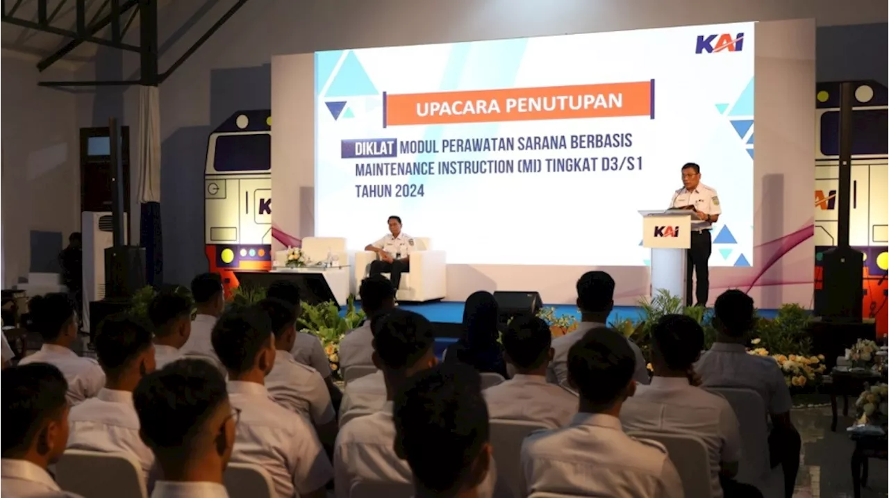 117 Teknisi Perawatan Sarana KAI Selesaikan Diklat Modul Perawatan Sarana Perkeretaapian Berbasis MI