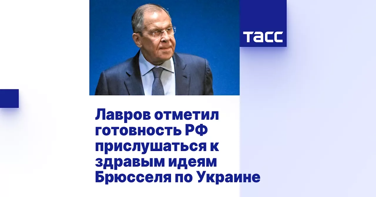 Лавров отметил готовность РФ прислушаться к здравым идеям Брюсселя по Украине