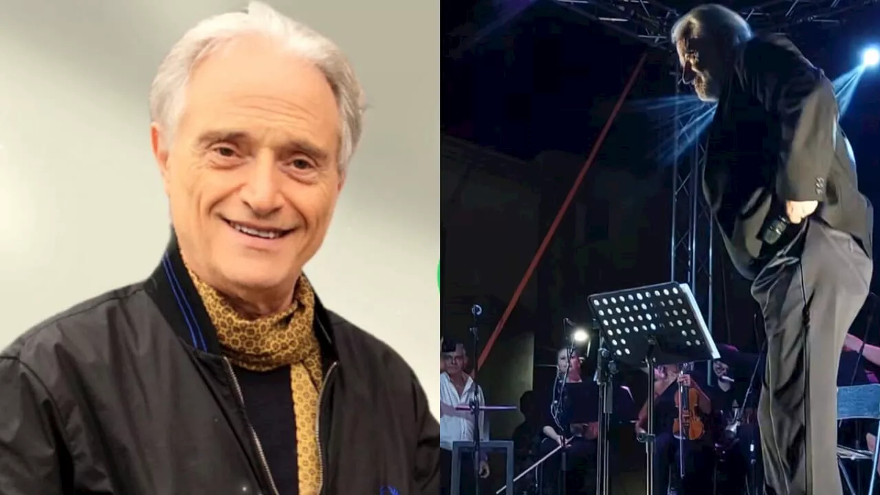 Ad Amedeo Minghi cadono i pantaloni durante il concerto. Il video dell'incidente