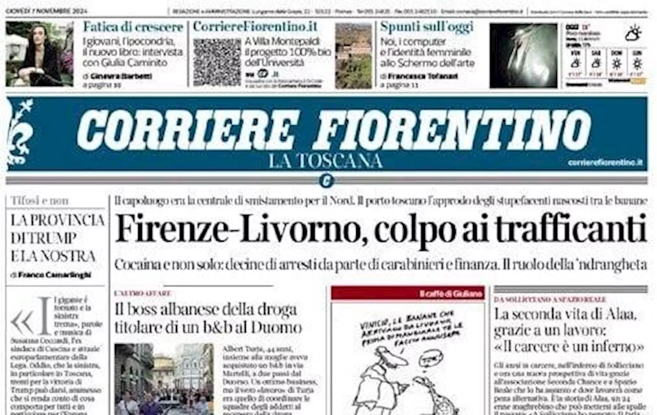 Corriere Fiorentino in apertura: 'Palladino a Cipro per restare al primo posto'