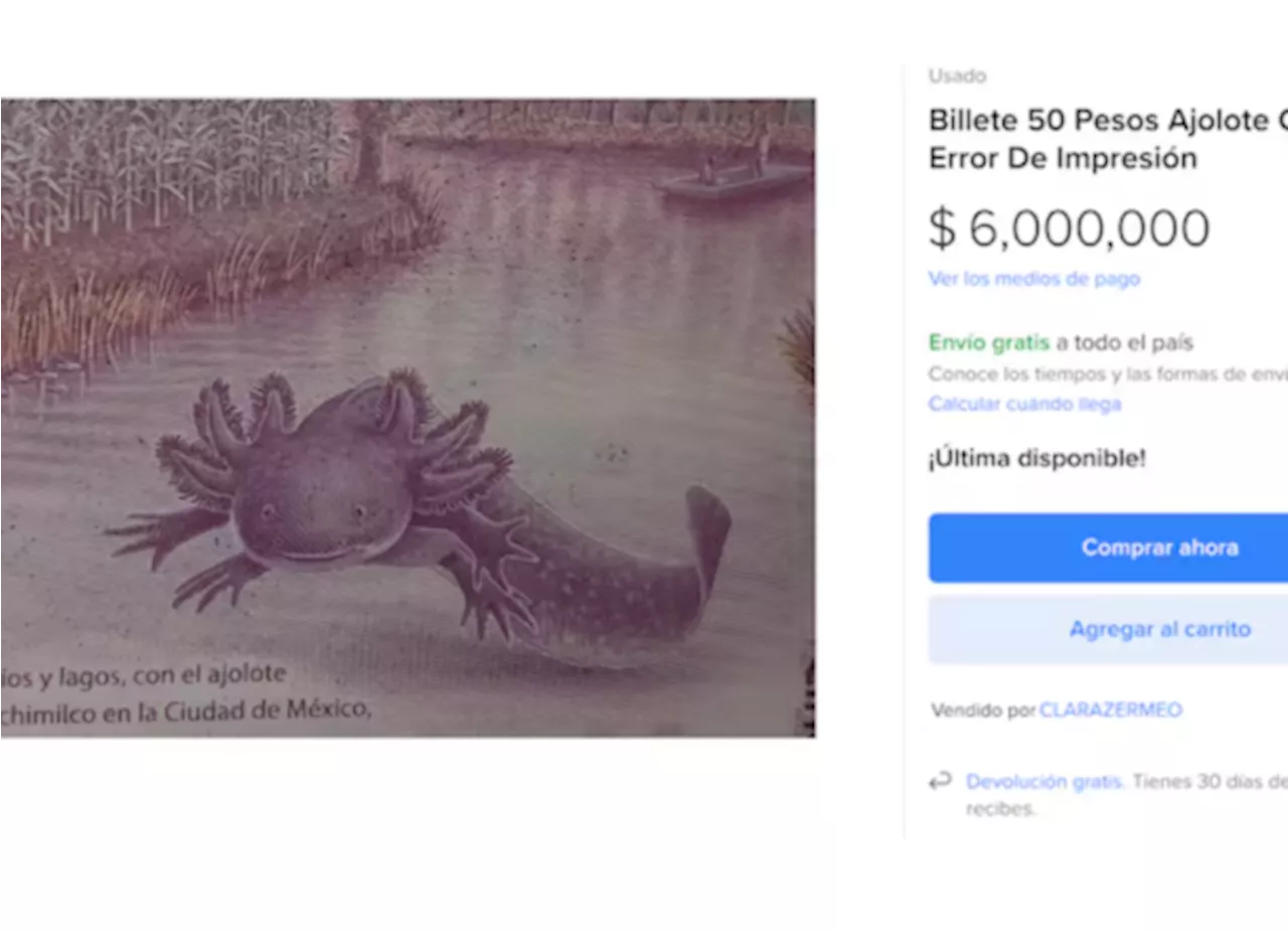 Antiguo billete mexicano se vende en millones de pesos; ¿no tendrás uno guardado?