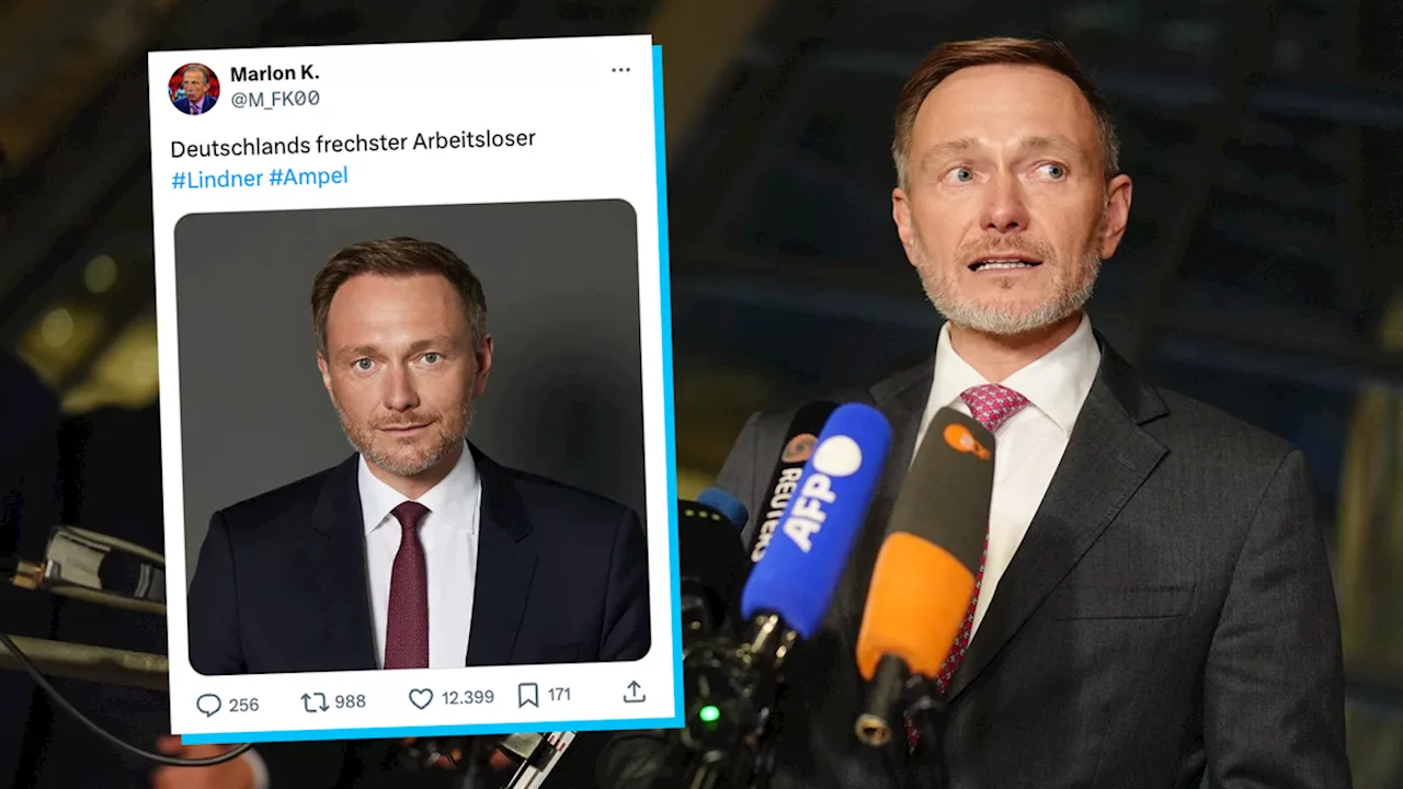 10 Tweets und Memes zur Entlassung von Christian Lindner