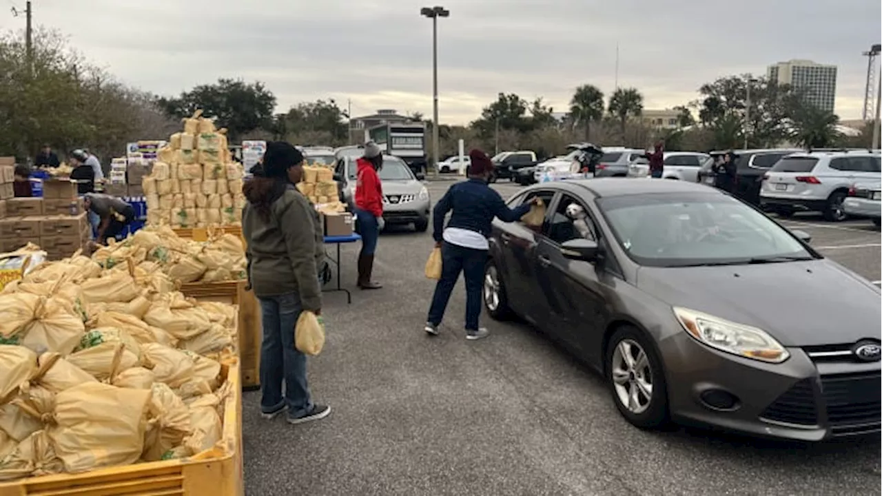 Farm Share distributes food to families in need in Lake Butler on Saturday