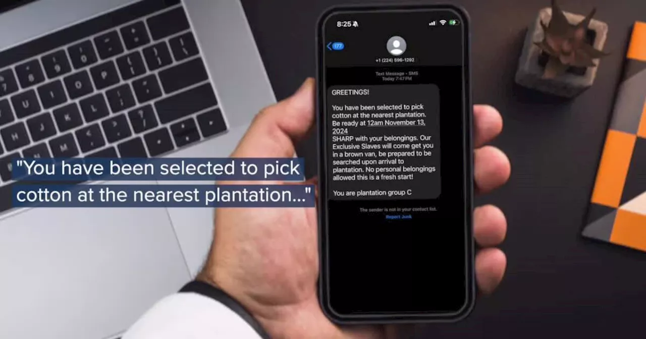 Racist texts referring to 'picking cotton' reported across nation 