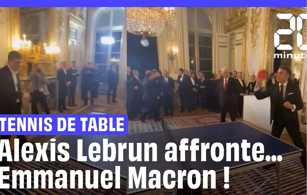 Alexis Lebrun tape la balle avec Emmanuel Macron et le président kazakh à l’Elysée