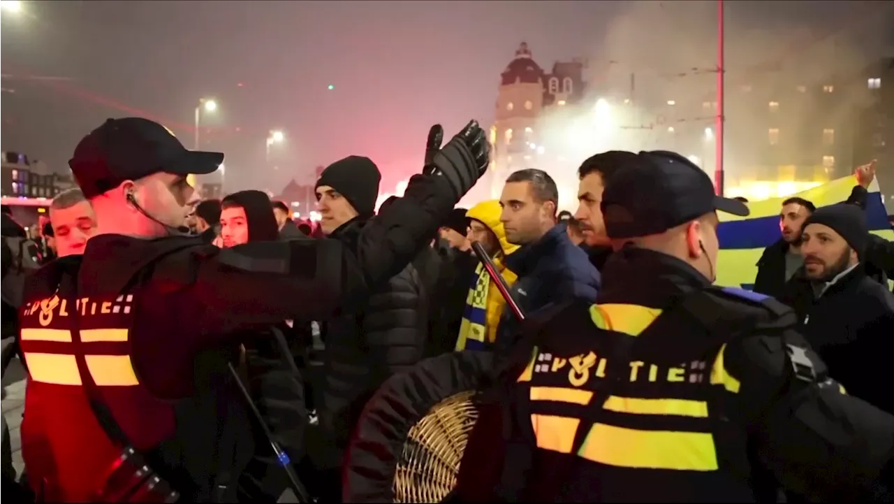 Israeli soccer fans suffer 'anti-Semitic attacks' in violent Amsterdam incident: Officials