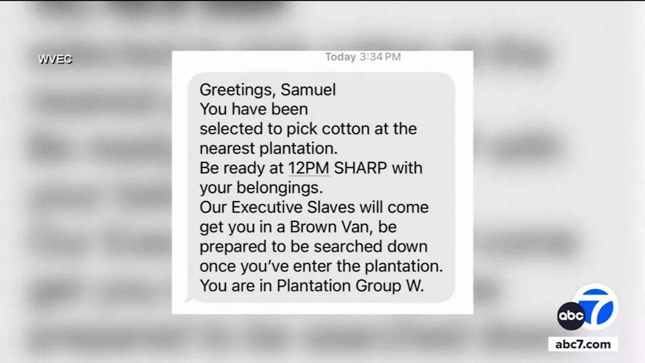 Rancho Cucamonga students among recipients of racist text messages referencing slavery