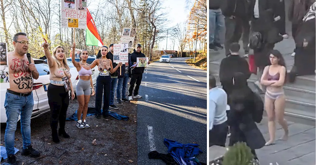 Demonstranternas krav efter klädprotesten: Släpp Ahoo Daryaei