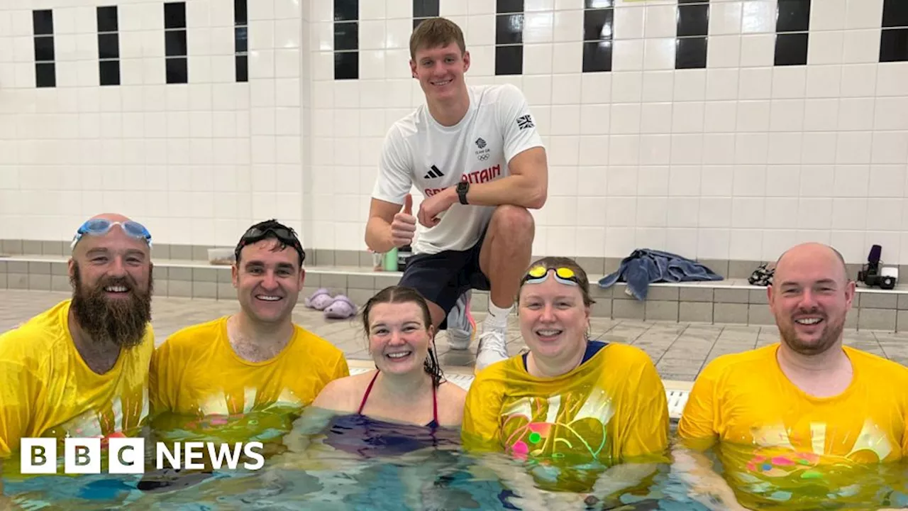 Children in Need: Olympic swimmer gives BBC Shropshire staff top tips