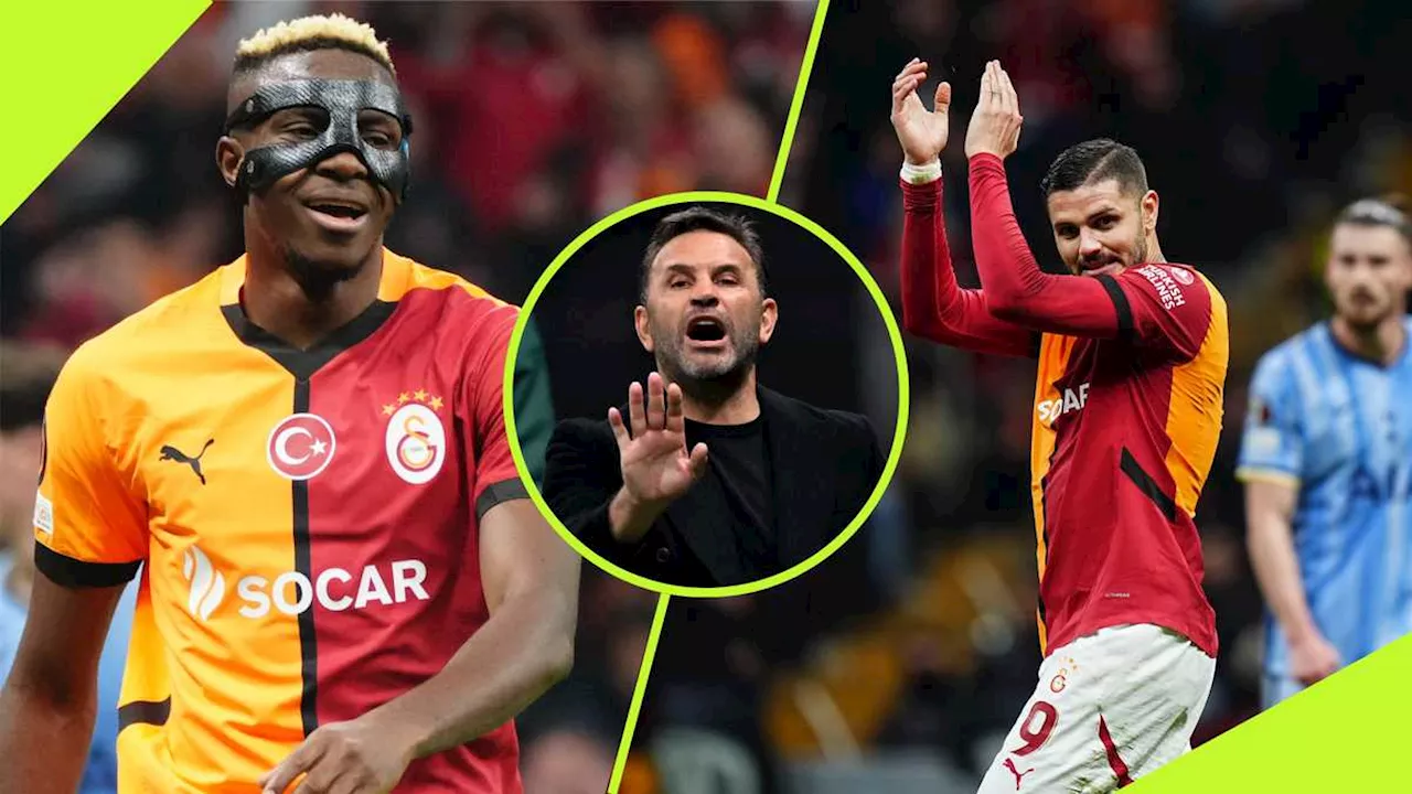 How Galatasaray Coach Okan Buruk Could Deploy Osimhen After Icardi’s Season Ending Injury