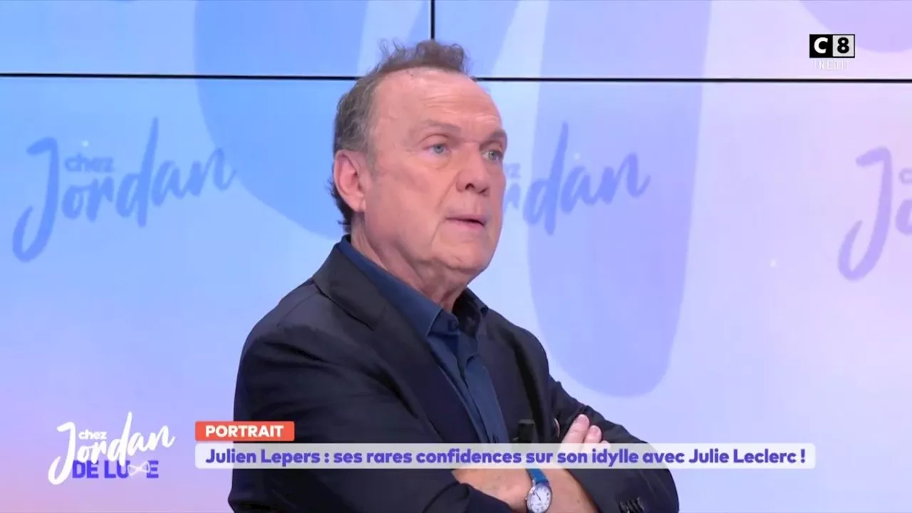 Julien Lepers : 'Très séduisante', il lève le voile sur son idylle avec Julie Leclerc