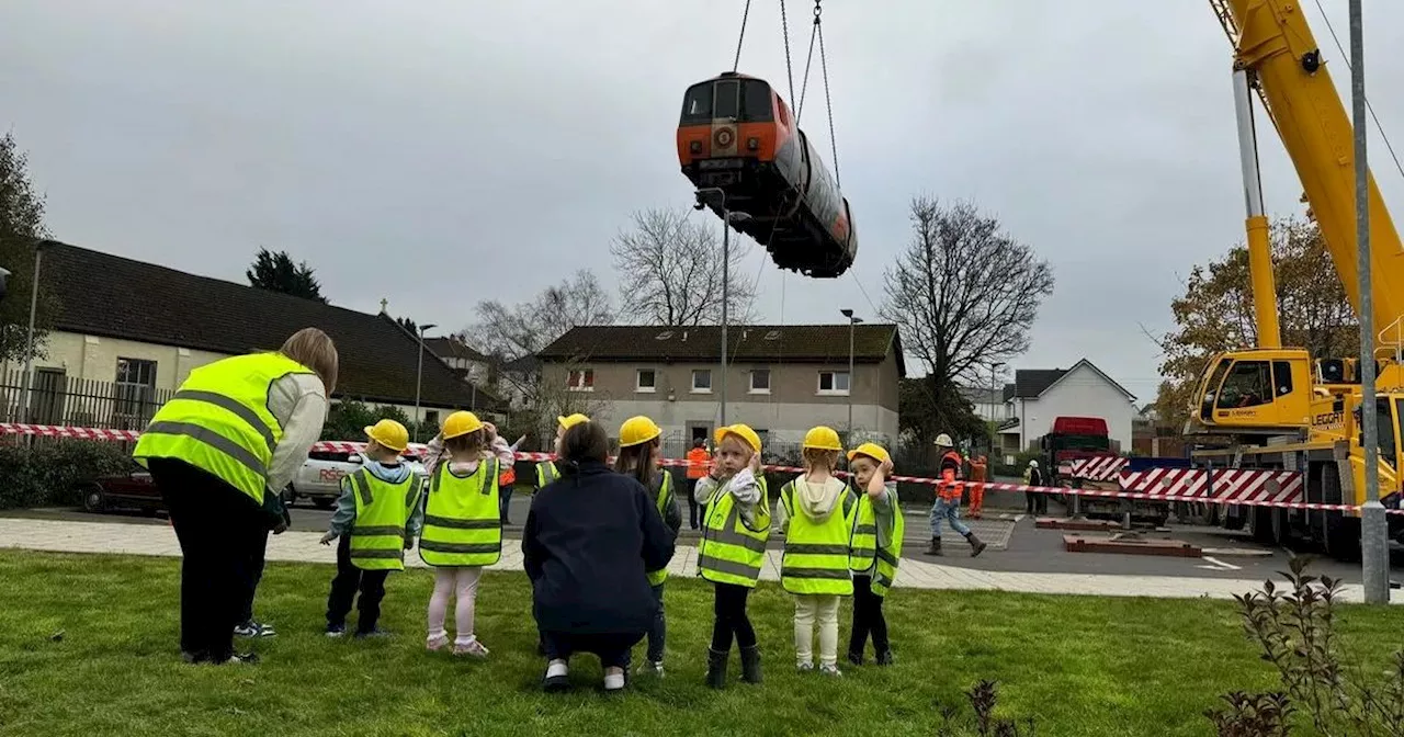 Old Glasgow Subway carriage gets new home at nursery delighting Scots kids