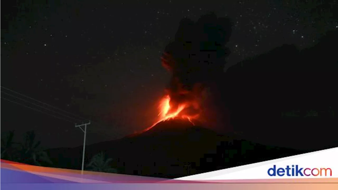 Gunung Lewotobi Laki-laki Kembali Erupsi, Ribuan Warga Masih di Pengungsian