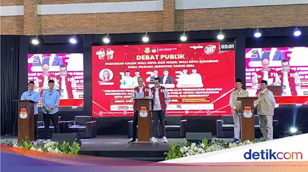 Saling Adu Gagasan 3 Paslon di Debat Publik Pilwalkot Sukabumi