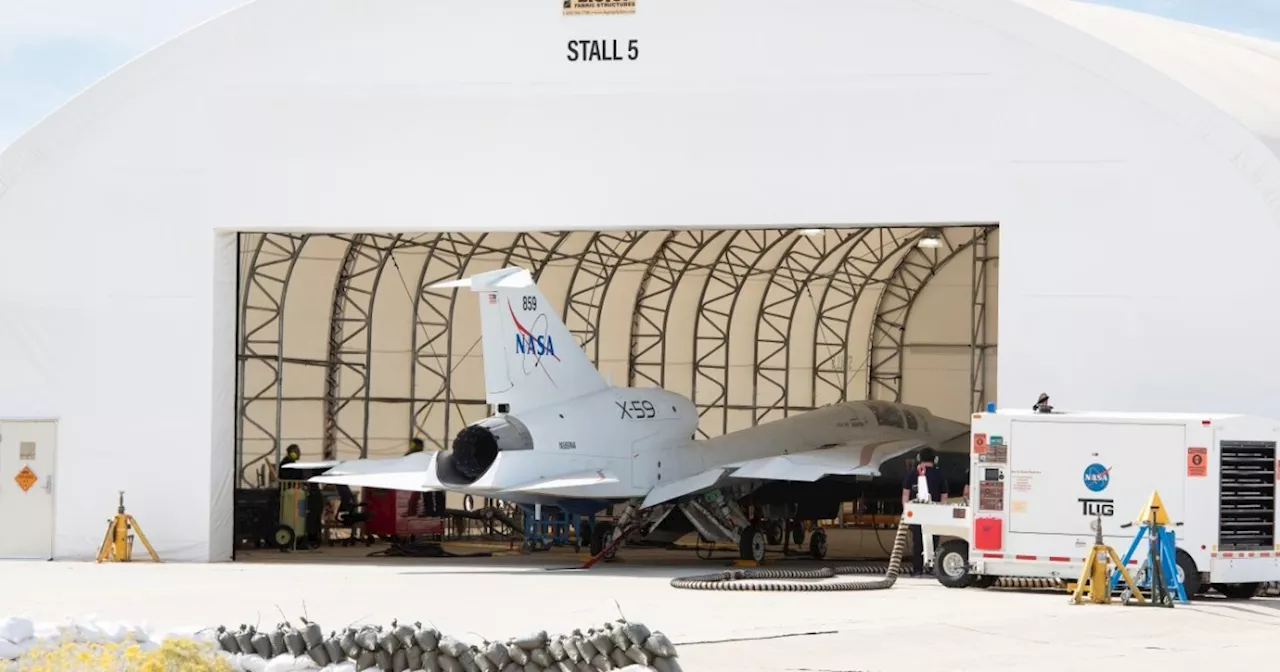 NASA fires up its X-59 quiet supersonic jet engine for the first time