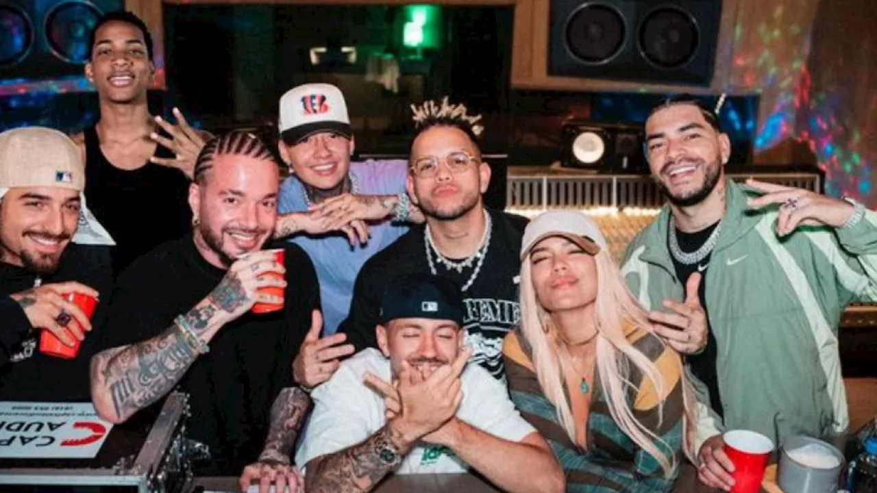 ‘+57’, la nueva canción de los reguetoneros paisas Karol G, Feid, J Balvin, Maluma, Blessd, Ryan Castro y DFZM