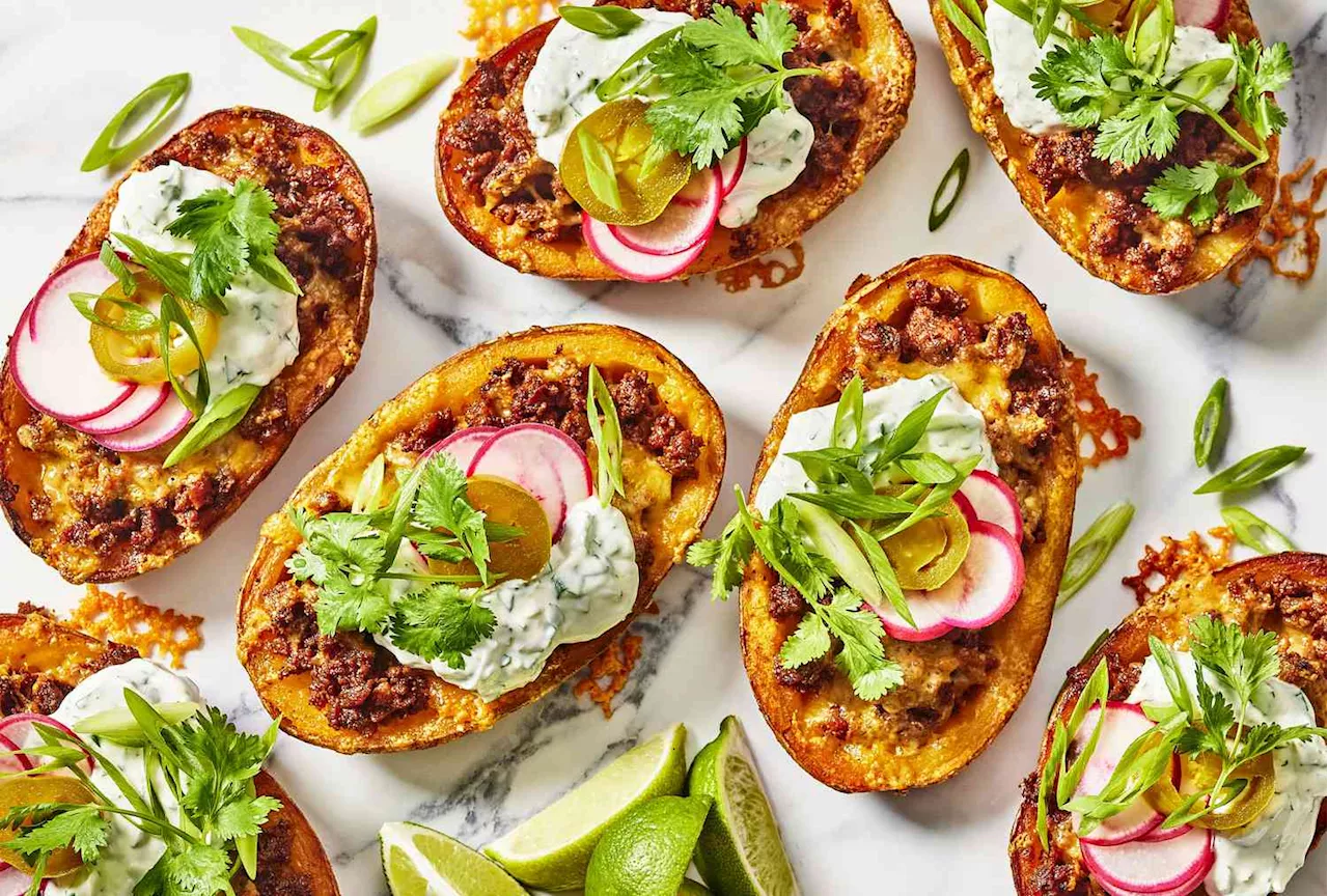 Crispy Potato Skins With Chorizo