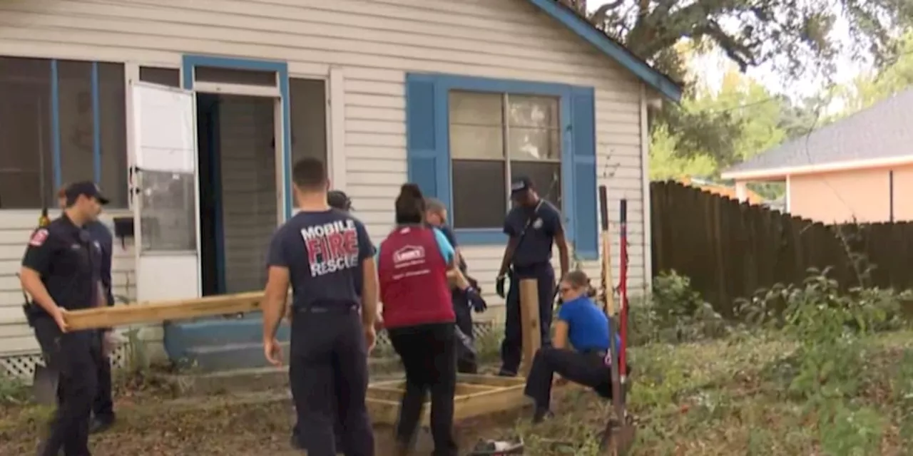 Mobile Fire-Rescue and Lowe’s team up to help Mobile woman in need