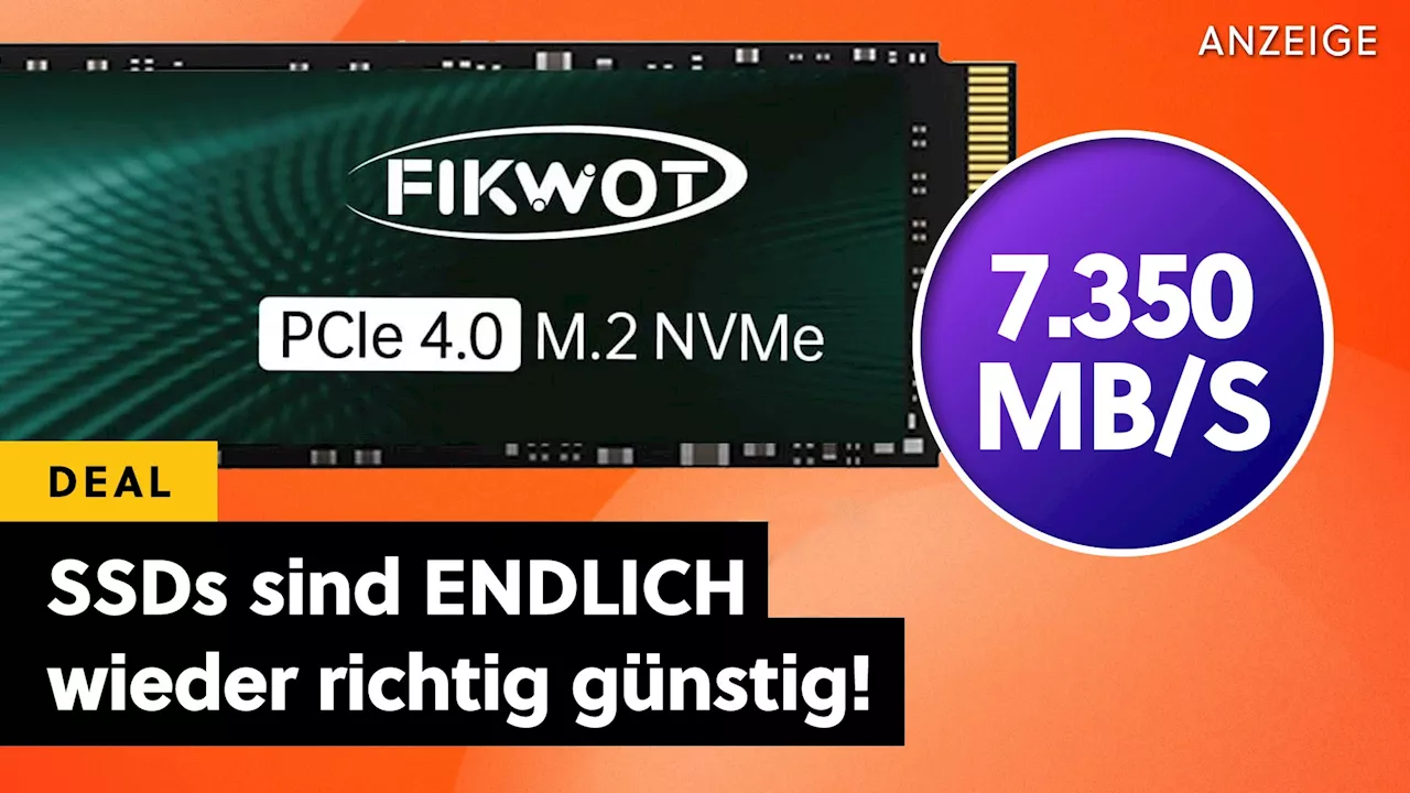 2TB SSD zum absoluten Hammerpreis: SO günstig wünschen wir uns SSD seit Langem!