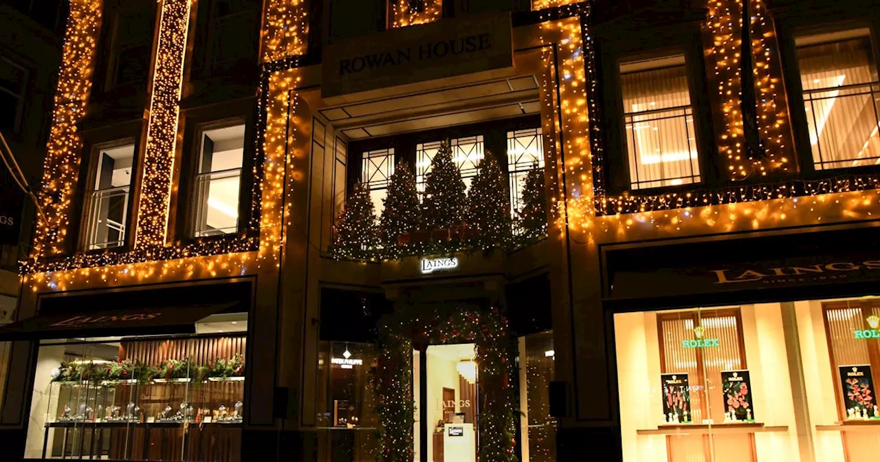 Glittering Glasgow Christmas display unveiled at luxury family jeweller Laings