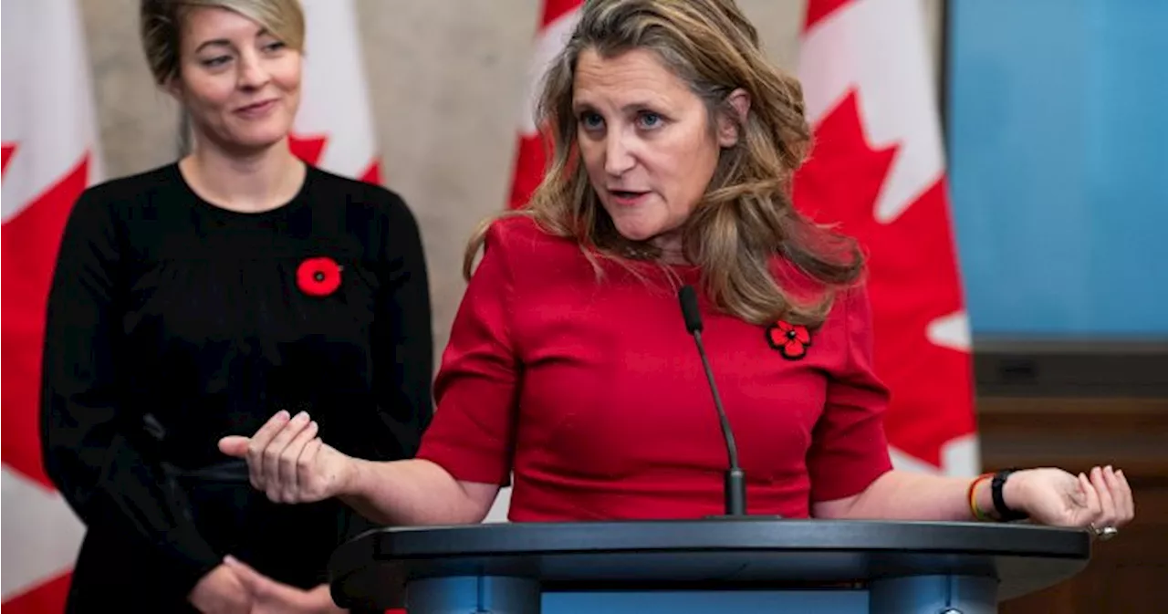 Amid Trump trade worries, China tariffs give Canada ‘firm’ ground: Freeland