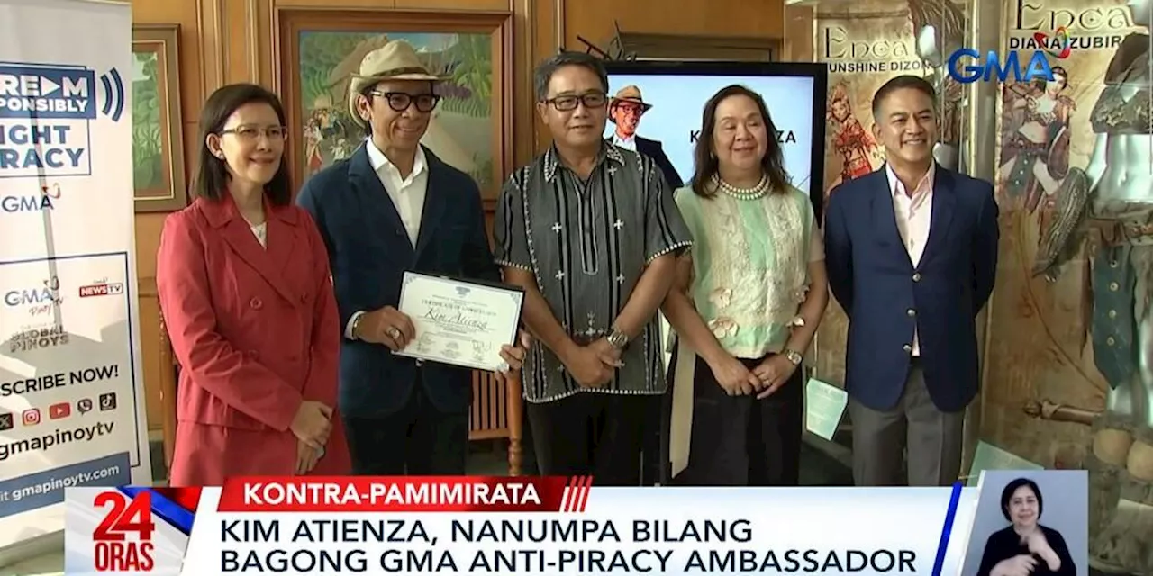 Kim Atienza takes oath as new GMA anti-piracy ambassador