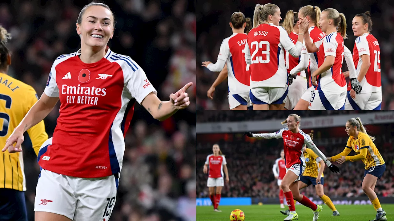 Arsenal women's player ratings vs Brighton: Beth Mead, that’s more like it! Lionesses star shines and Caitlin Foord & Frida Maanum put on a show as Gunners run riot in WSL win