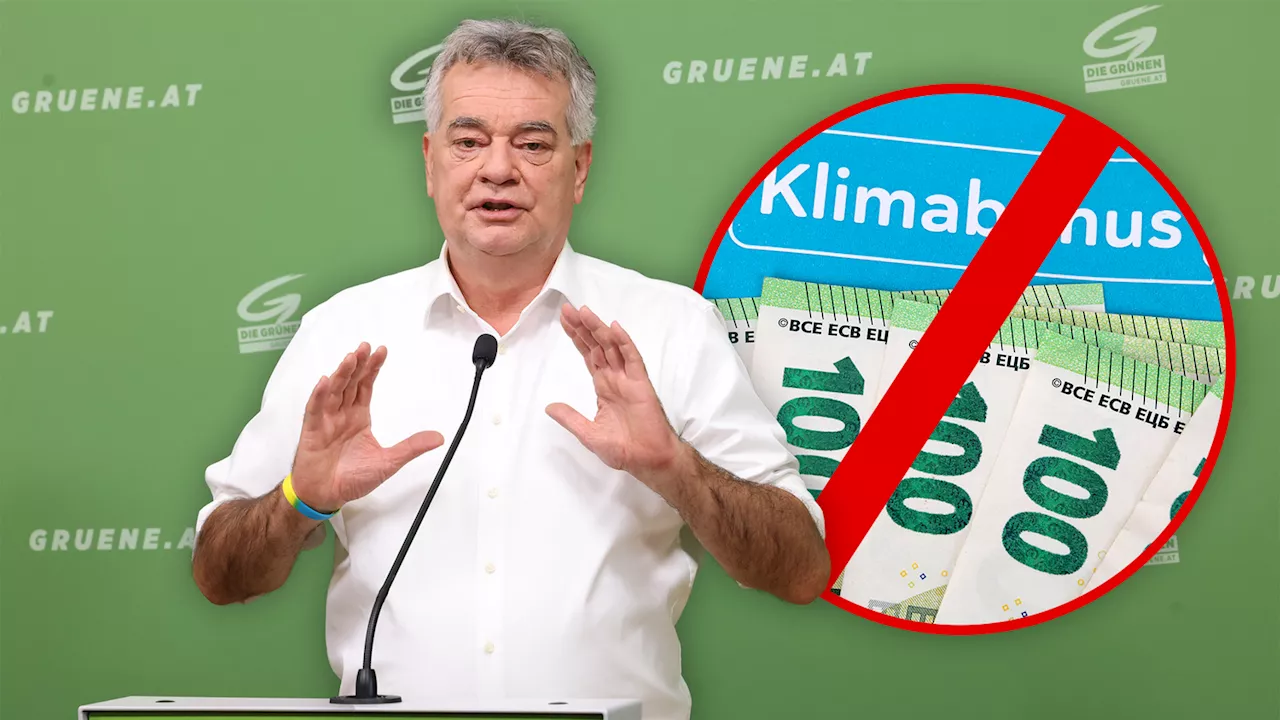 Bei Autobahnen einsparen - Grüne warnen: Klimabonus-Aus sei Steuererhöhung