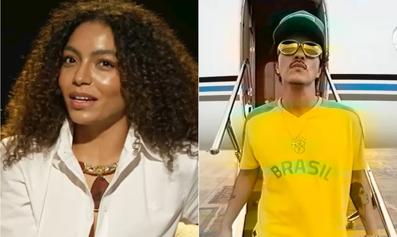 Any Gabrielly diz que ficou amiga de Bruno Mars e revela passeio durante estadia dele no Brasil: 'Me chama de Moana'