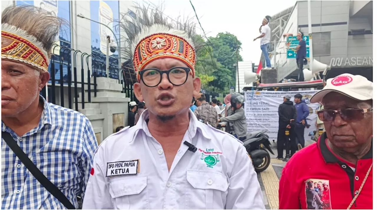 Berdemonstrasi di Kedubes AS, Aktivis Tolak Campur Tangan Asing dalam PSN dan Urusan Papua