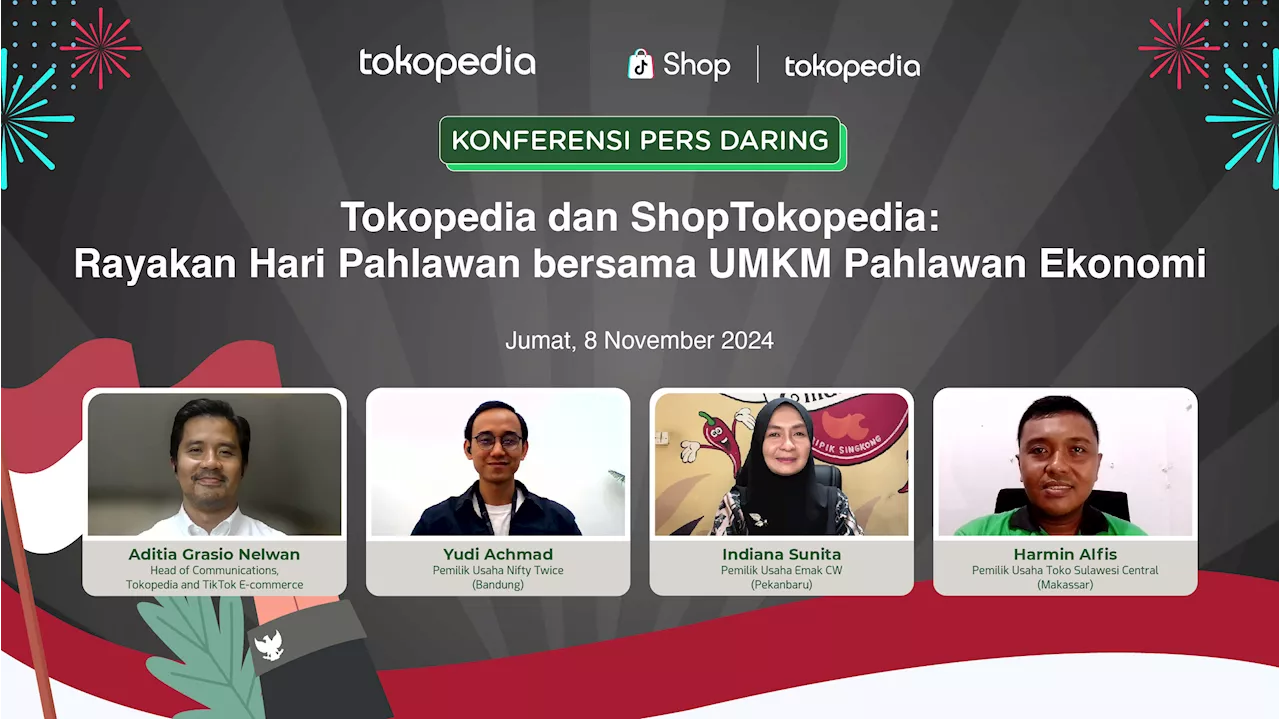 Rayakan Hari Pahlawan, Tokopedia dan ShopTokopedia Beri Panggung buat UMKM Lokal