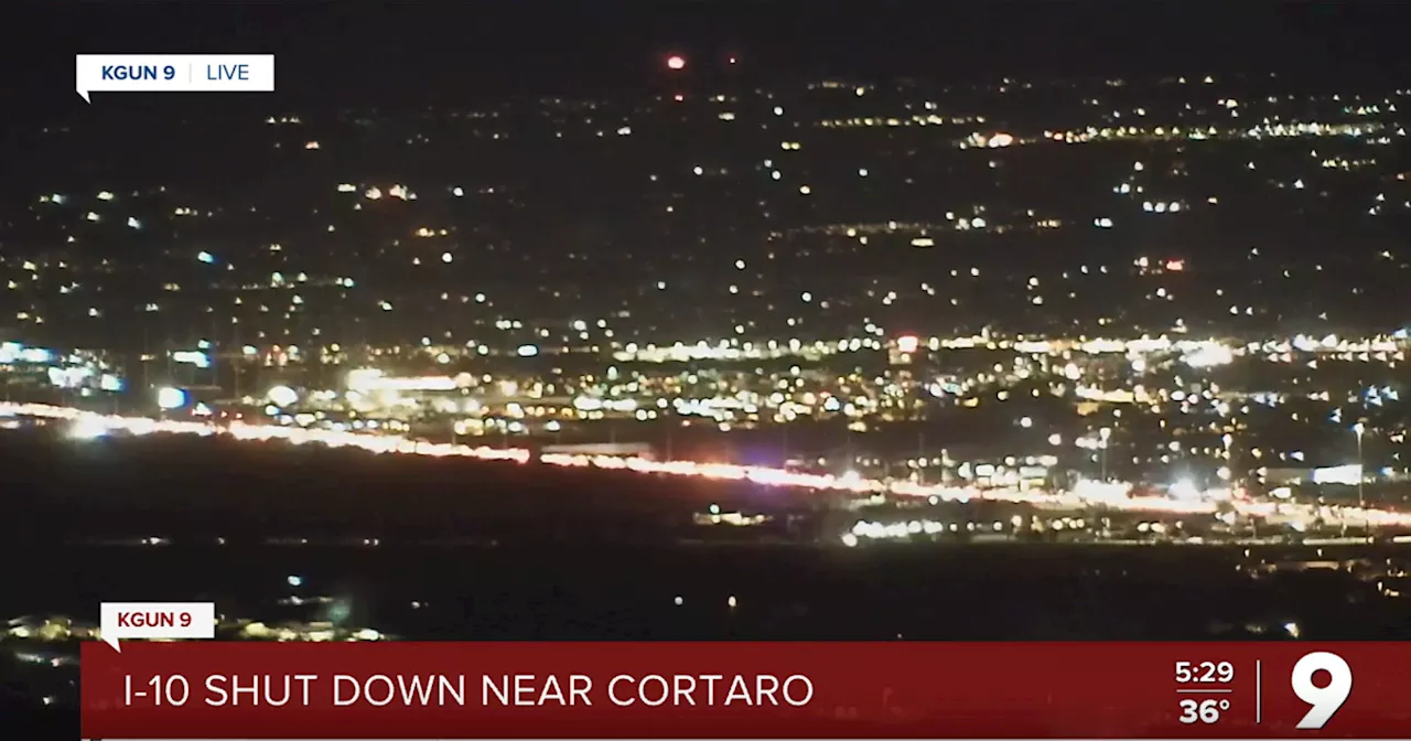 BREAKING: I-10 shut down near Cortaro due to a police investigation