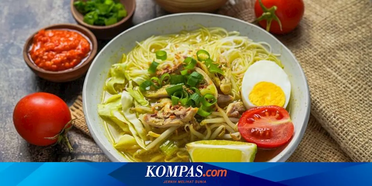 Resep Soto Ayam Lamongan, Lengkap dengan Bubuk Koya dan Sambal