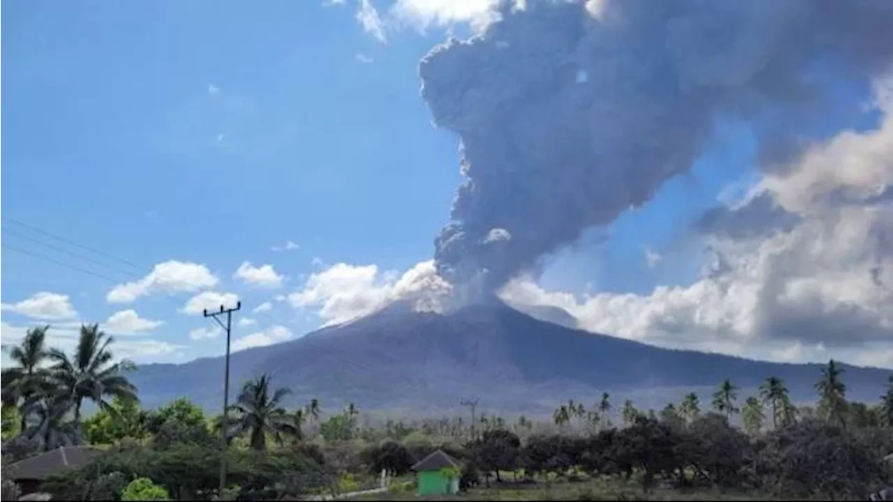 Badan Geologi Identifikasi Kemungkinan Ada Pergerakan Tanah di Puncak Gunung Lewotobi Laki-Laki