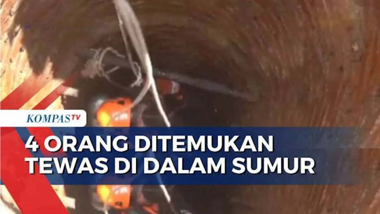 Diduga Keracunan Gas, 4 Orang Ditemukan Tewas di Dalam Sumur di Muaro Jambi