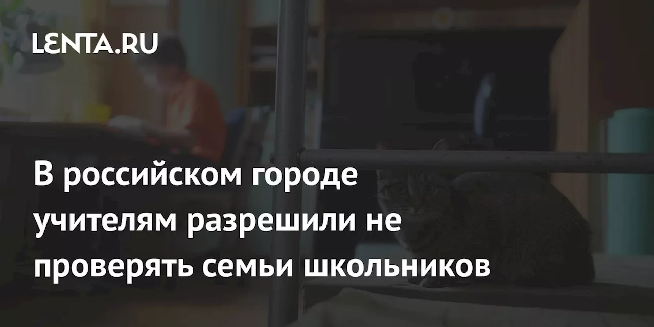 В российском городе учителям разрешили не проверять семьи школьников