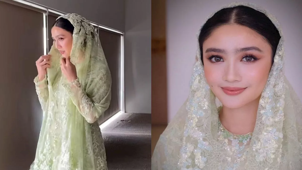 7 Potret Menawan Febby Rastanty, Pakai Kerudung Lace Hijau saat Pengajian Jelang Pernikahan