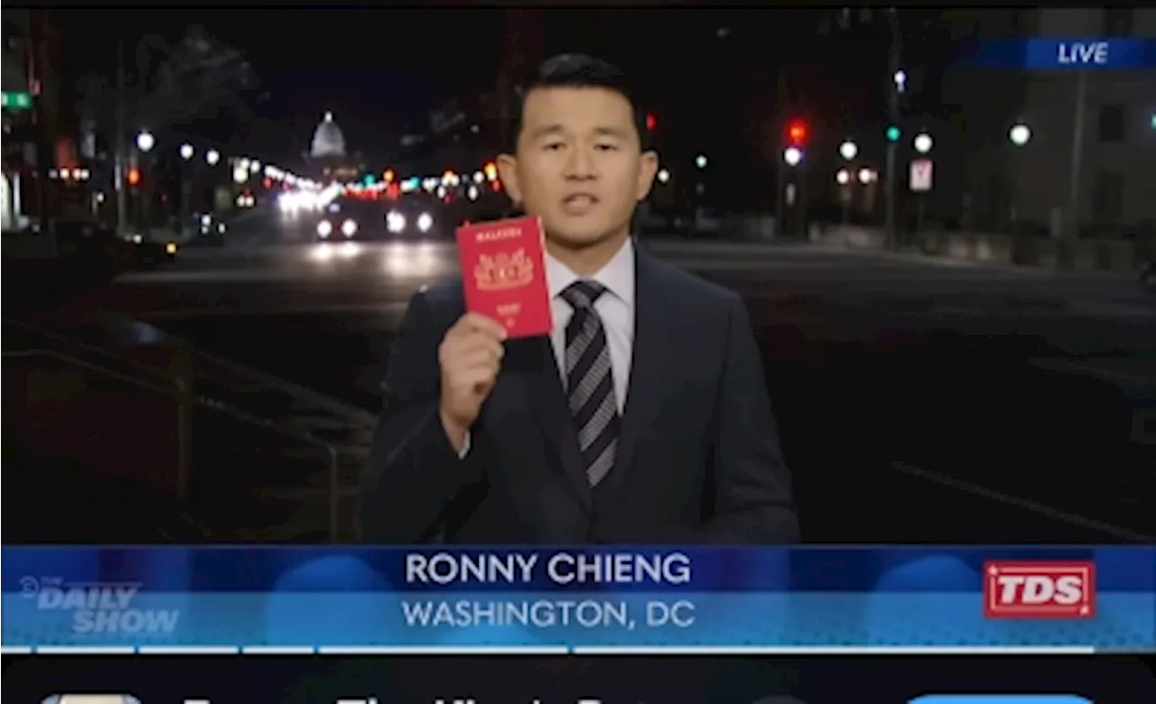 Comedian Ronny Chieng jokes Americans should ‘go back to Malaysia’ after Trump’s election victory on The Daily Show