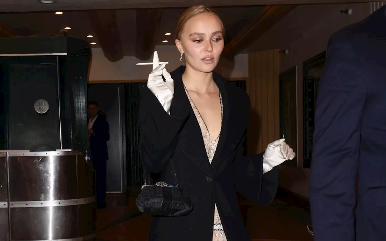 Lily-Rose Depp Plays the Ultimate Girlfriend in Vintage Chanel and Silk Opera Gloves