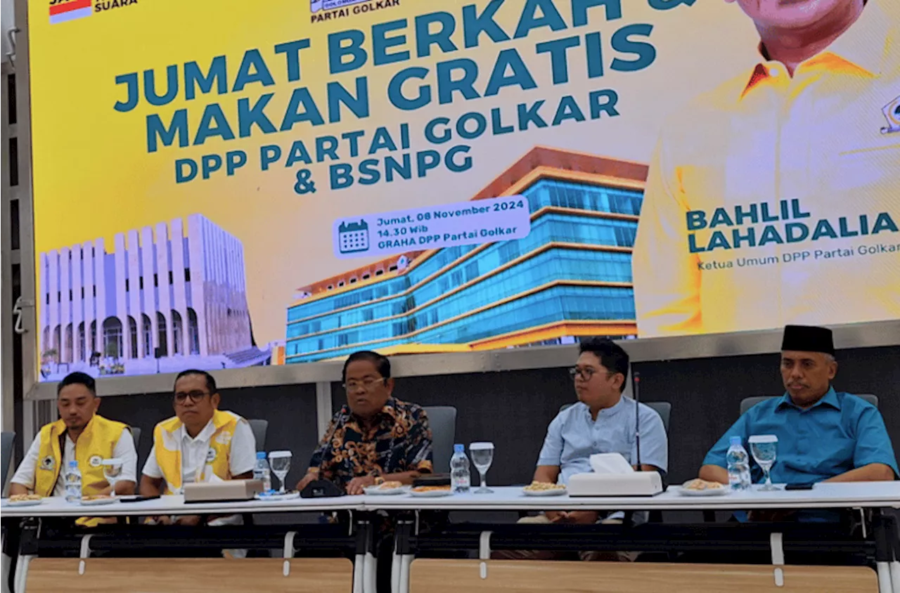 Golkar Gelar Acara Jumat Berkah dan Makan Gratis