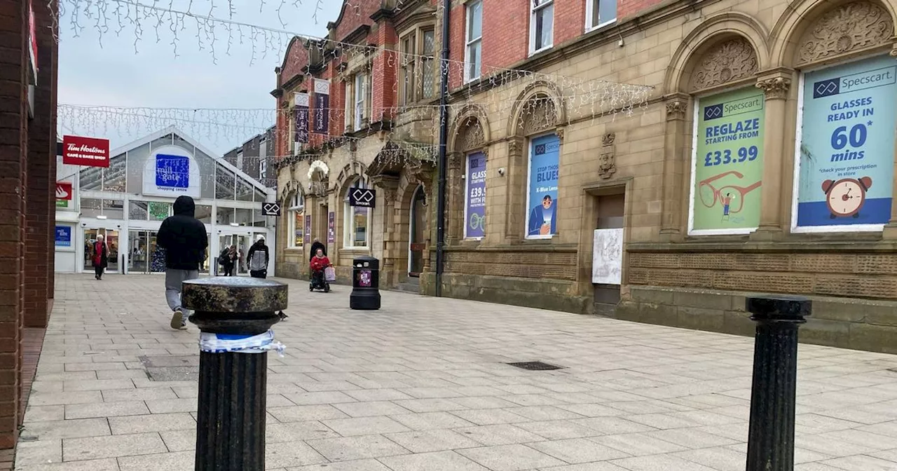 Emergency services descend on town centre with shopping centre entrance shut off