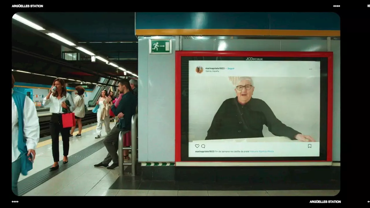 Para atraer clientes, agencia de publicidad ideó campaña con abuela de 100 años