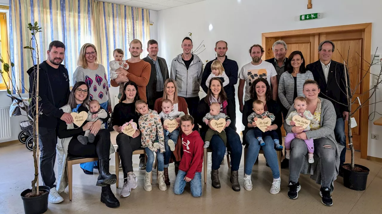 Sechs Bäumchen für Jungfamilien