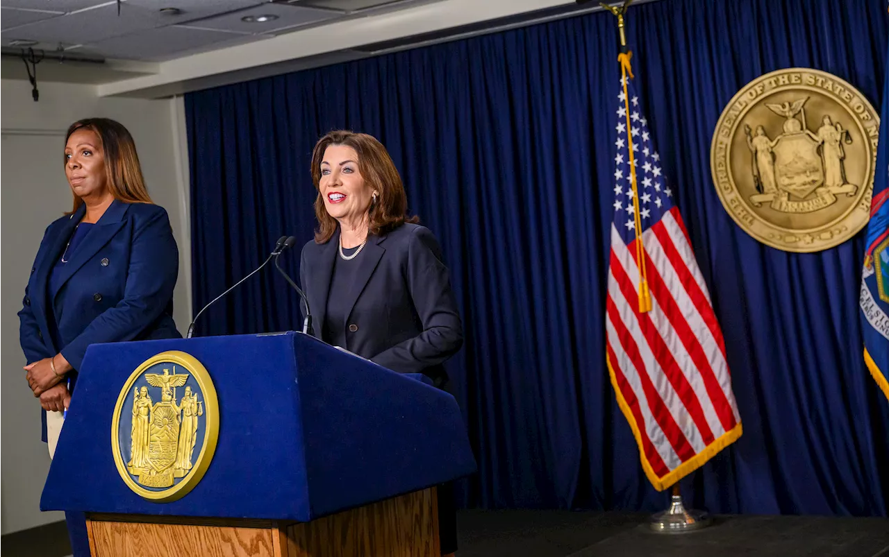 Gov. Kathy Hochul and AG Letitia James address Trump victory