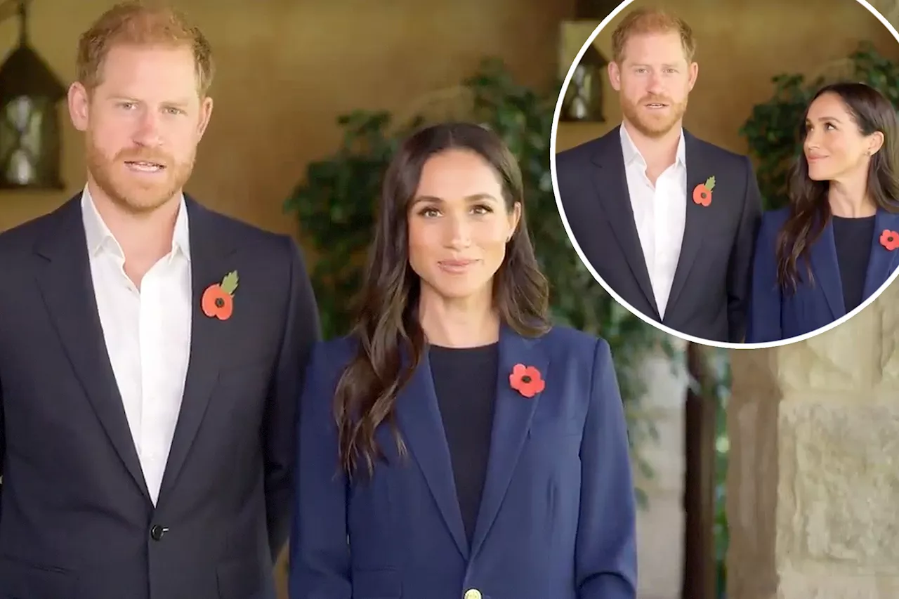 Prince Harry and Meghan Markle look stiff in first joint appearance in nearly 2 months