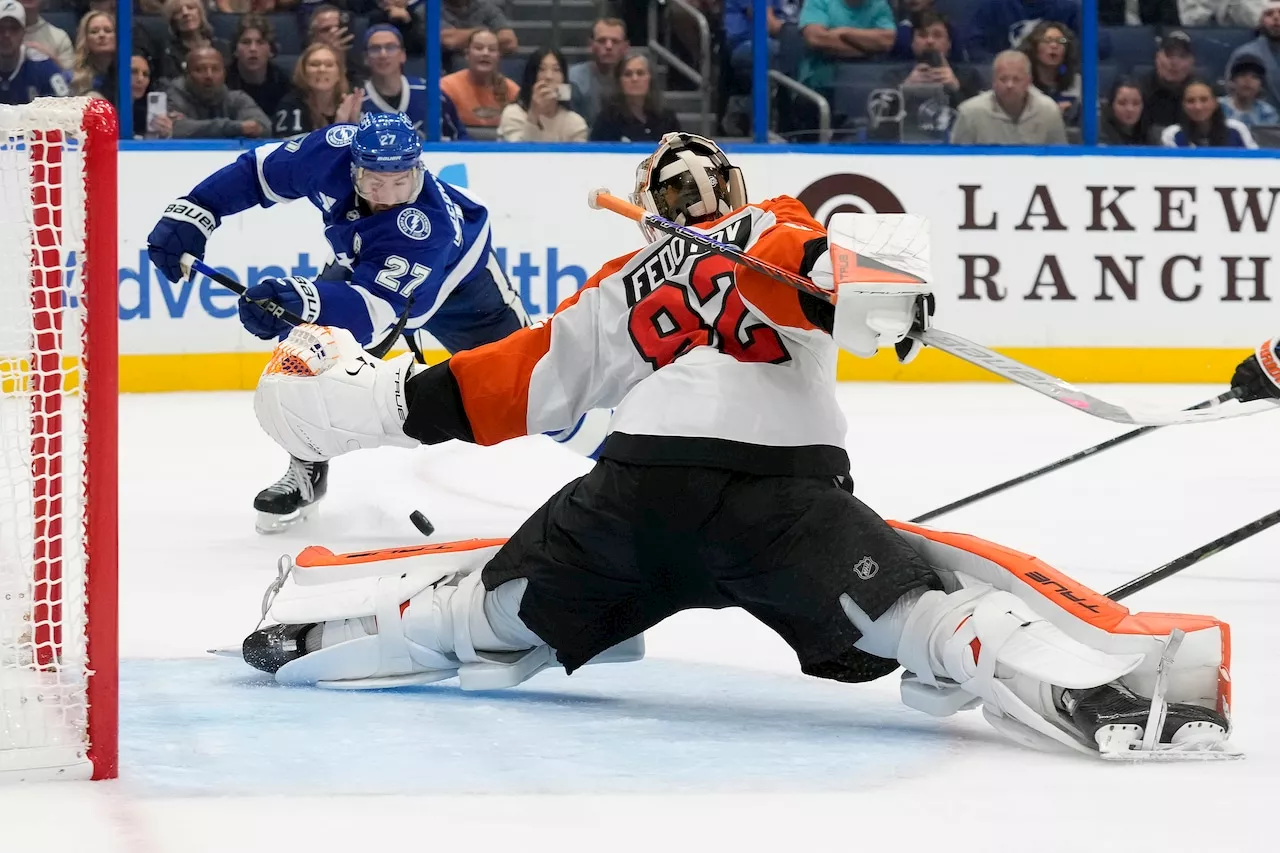 Tippett, Konecny score in shootout to give Flyers 2-1 win over Lightning