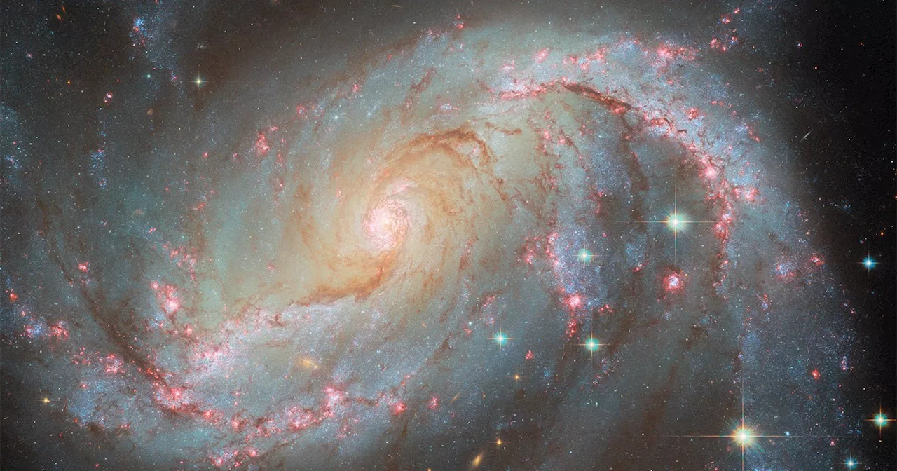 Spiral Galaxy 50 Million Light-Years Away Delivers Stellar Light Show