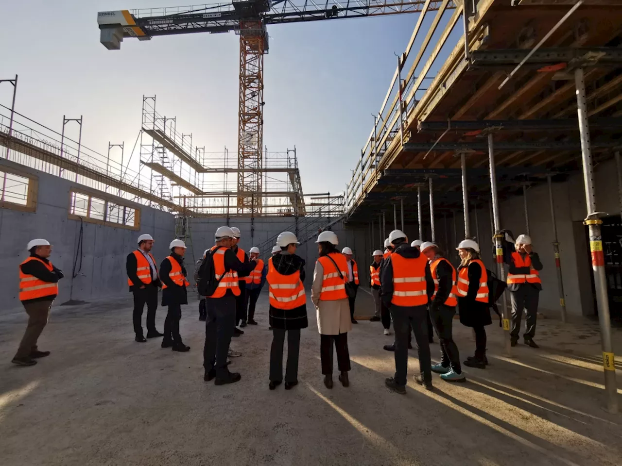 Kanton St.Gallen: Rechtspflegekommission besichtigt Gefängnisbaustelle